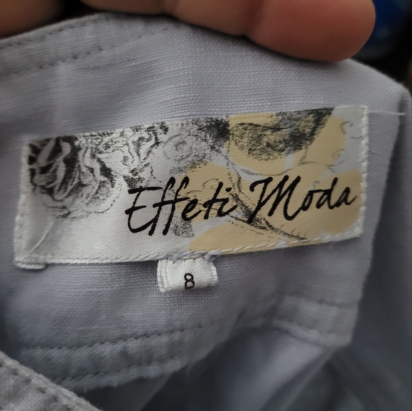 EFFETI MODA | 100% linen a-line lightweight skirt - Picture 5 of 7